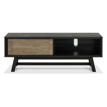 Bentley Designs Camden Weathered Oak & Peppercorn Media Unit
