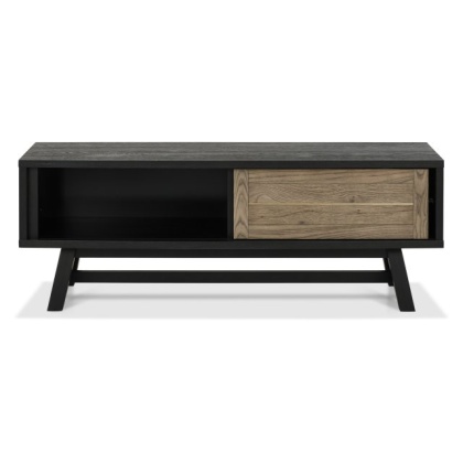Bentley Designs Camden Weathered Oak & Peppercorn Media Unit