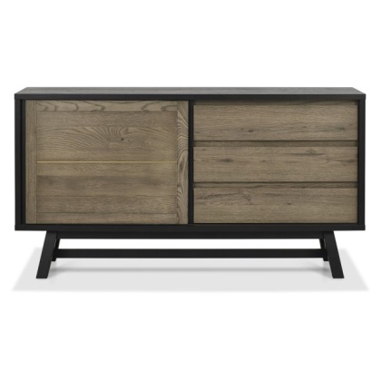 Bentley Designs Camden Weathered Oak & Peppercorn Wide Sideboard Bentley Designs Camden Weathered Oak & Peppercorn Wide Sideboard