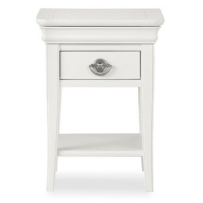 Bentley Designs Chantilly White 1 Drawer Bedside Table