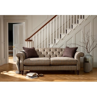 Tetrad Harris Tweed Argyll Petit Sofa - Option A - All Tweed