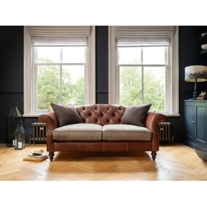 Tetrad Harris Tweed Argyll Midi Sofa - Option C - ALL Hide