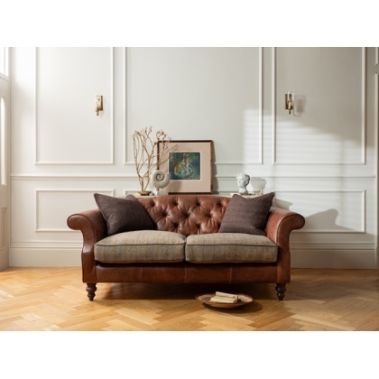 Tetrad Harris Tweed Argyll Petit Sofa - Option C - ALL Hide