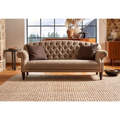 Tetrad Harris Tweed Arbroath Grand Sofa - Option C - ALL Hide Tetrad Harris Tweed Arbroath Grand Sofa - Option C - ALL Hide