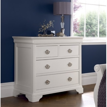 Bentley Designs Chantilly White 2+2 Drawer Chest