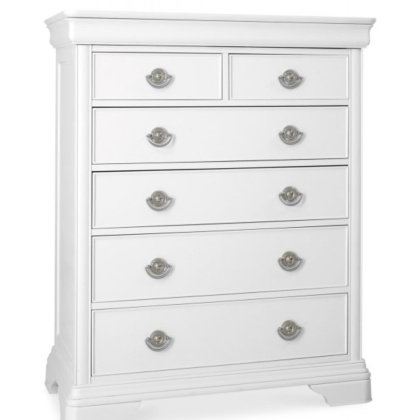 Bentley Designs Chantilly White 2+4 Drawer Chest
