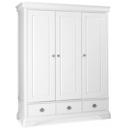 Bentley Designs Chantilly White Triple Wardrobe