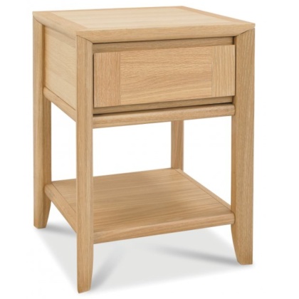 Bentley Designs Bergen Oak Lamp Table with Drawer Bentley Designs Bergen Oak Lamp Table with Drawer