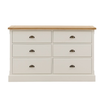 Gallery Direct Eton Painted White 6 Drawer Chest Gallery Direct Eton Painted White 6 Drawer Chest