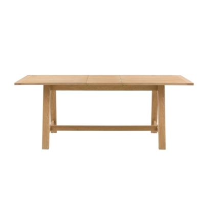 Gallery Direct Eton Natural Extending Trestle Dining Table