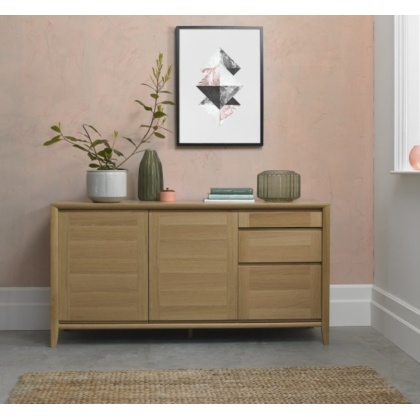 Bentley Designs Bergen Oak Wide Sideboard