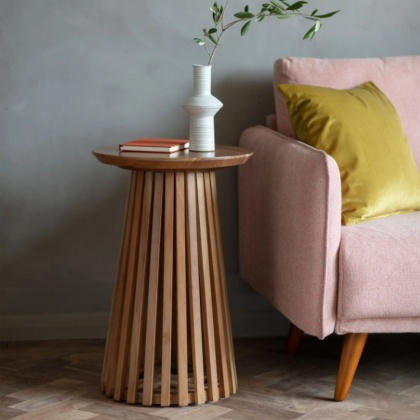 Gallery Direct Brookland Slatted Side Table Gallery Direct Brookland Slatted Side Table