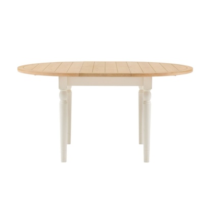 Gallery Direct Eton White Round Extending Dining Table