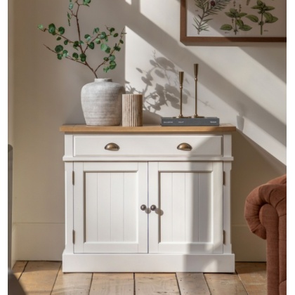 Gallery Direct Eton Small Sideboard – White & Oak