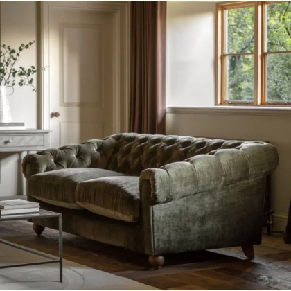 Gallery Direct Chesterfield 3 Seater Sofa - Celine Olive