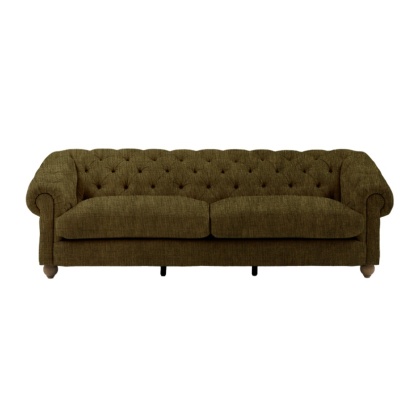 Gallery Direct Chesterfield 4 Seater Sofa - Celine Olive Gallery Direct Chesterfield 4 Seater Sofa - Celine Olive