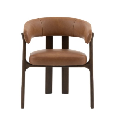 Gallery Direct Onda Dining Chair Brown Leather Gallery Direct Onda Dining Chair Brown Leather