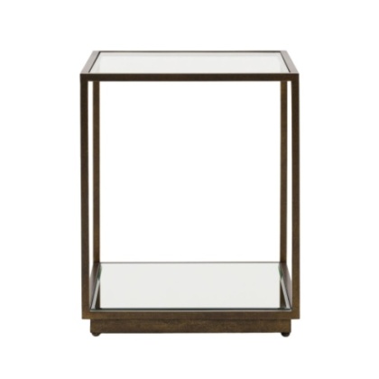 Gallery Direct Avento Bronze Glass Side Table