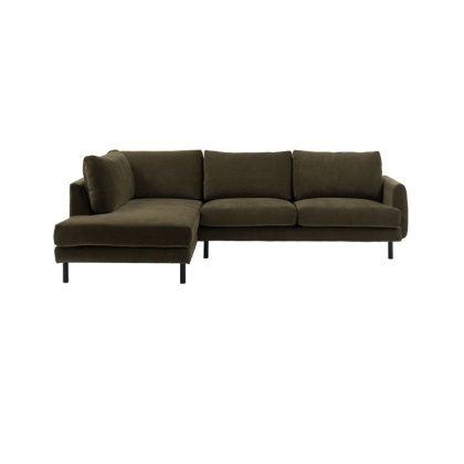Gallery Direct Clerkenwell Chaise Sofa LHF - Verona Seaweed