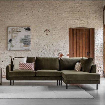 Gallery Direct Clerkenwell Chaise Sofa RHF - Verona Ghost
