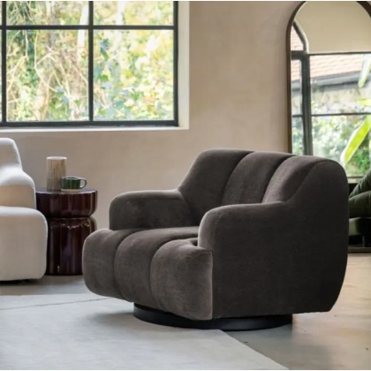 Gallery Direct Como Swivel Armchair - Verona Ghost