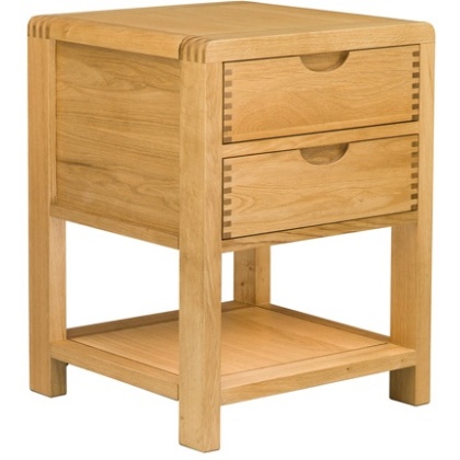 Ercol 1368 Bosco 2 Drawer Bedside Cabinet