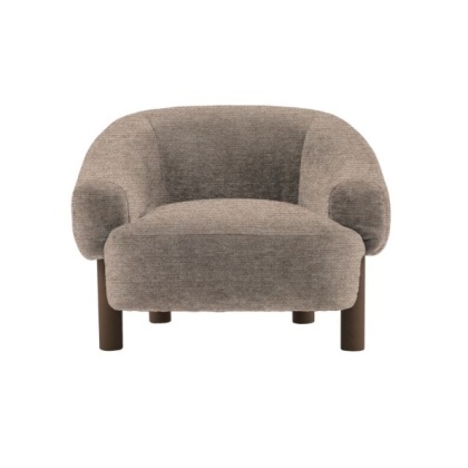 Gallery Direct Heston Armchair - Mikah Wicker With Ebony Legs