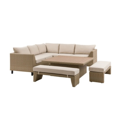 Gallery Direct Salcombe Outdoor Lounge Set Natural