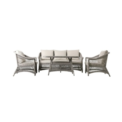 Gallery Direct Menton Country Sofa Dining/Tea Set Stone