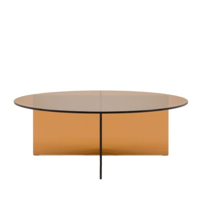 Gallery Direct Parioli Glass Coffee Table Bronze