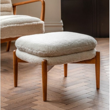 Gallery Direct Datsun Footstool Sheepskin Gallery Direct Datsun Footstool Sheepskin