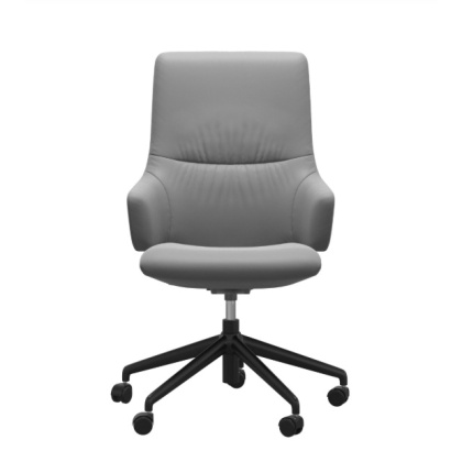 Stressless Mint High Back Office Chair With Arms - Quick Ship Stressless Mint High Back Office Chair With Arms - Quick Ship