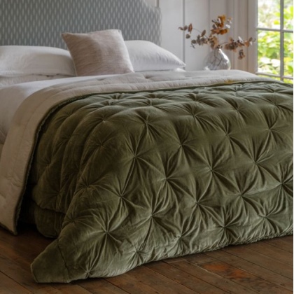 Gallery Opulent Velvet Bedspread - Green