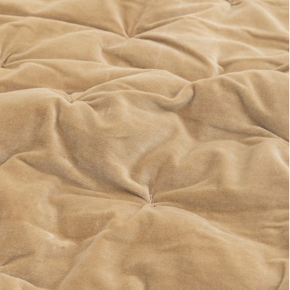 Gallery Opulent Velvet Bedspread - Sand