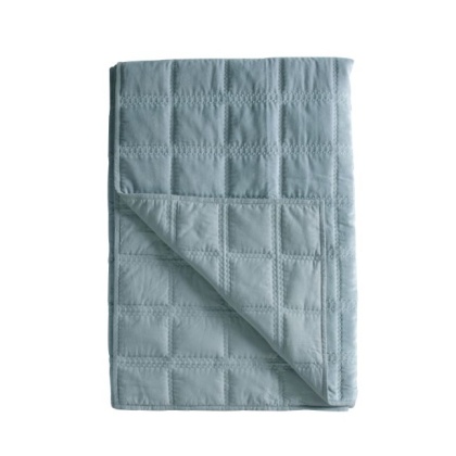 Gallery Quilted Cotton Bedspread - Duck Egg