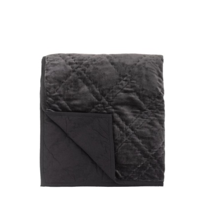 Gallery Quilted Diamond Bedspread - Charcoal
