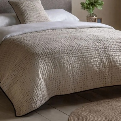 Gallery Matrix Bedspread - Beige