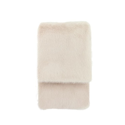 Gallery Maple Faux Fur Throw - Oatmeal