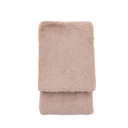 Gallery Juniper Faux Fur Throw - Dusky Pink