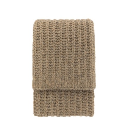 Gallery Luxury Melange Knit Throw - Oatmeal