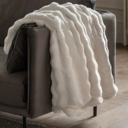 Gallery Marshmallow Rabbit Throw - Cream