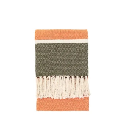 Gallery Crosshatch Woven Throw - Taupe