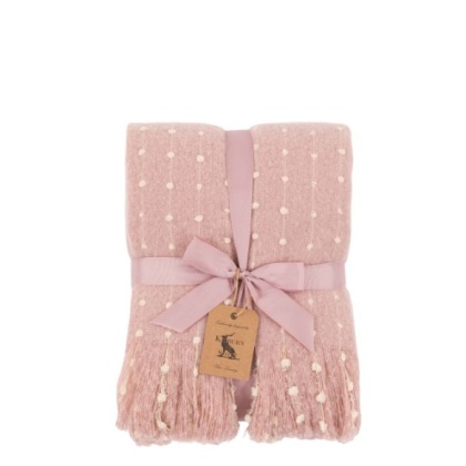 Gallery Dottie Faux Mohair Throw - Rose Pink Gallery Dottie Faux Mohair Throw - Rose Pink