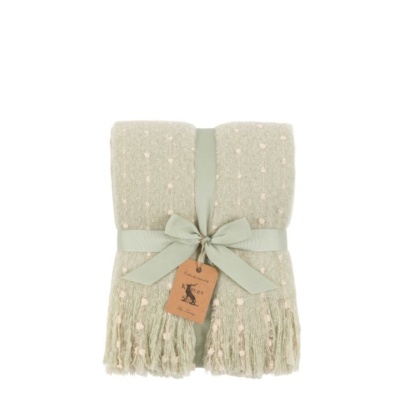 Gallery Dottie Faux Mohair Throw - Sage Gallery Dottie Faux Mohair Throw - Sage