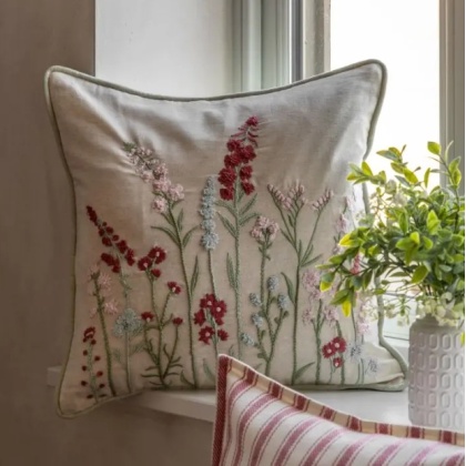 Gallery Kilnsey Embroidered Meadow Cushion