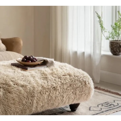 Tetrad Nappa Rectangular Stool