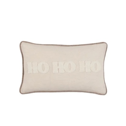 Gallery Deco Luxe Ho Ho Ho Embroidered Cushion Gallery Deco Luxe Ho Ho Ho Embroidered Cushion