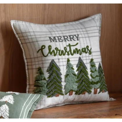 Gallery Woodland Merry Christmas Trees Cushion Gallery Woodland Merry Christmas Trees Cushion