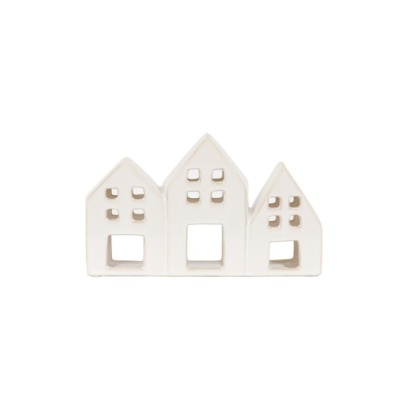 Gallery Pearly White Houses Tealight Holder Gallery Pearly White Houses Tealight Holder