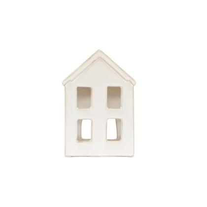 Gallery Pearly White House Tealight Holder Single Gallery Pearly White House Tealight Holder Single